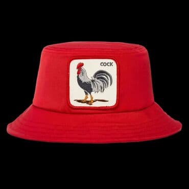 Hats: M (57), Cotton, color - Red — 2