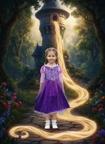 ljubicasta maca: **SUPER AKCIJA** **model 1** **ZLATOKOSA Rapanzel Rapunzel Tangled — 2