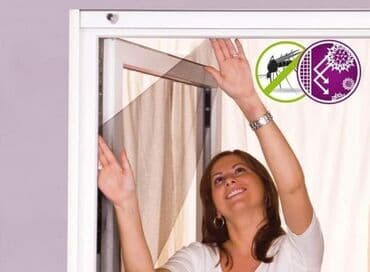 cicak traka za tepihe: 550din Mrezica za prozore protiv insekata + samolepljiva cicak traka — 3