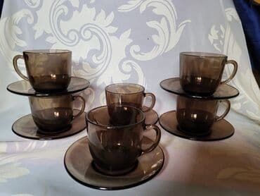 porcelanske solje za caj: Solje nove vatrostalne iz 80,90ih Duraleh francuske za kafu,caj — 1