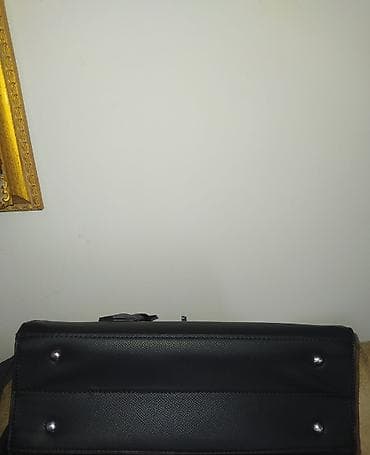 Lične stvari: Veoma lepa Birkinka Crna damska torba – klasičan tote/Birkin stil - — 9