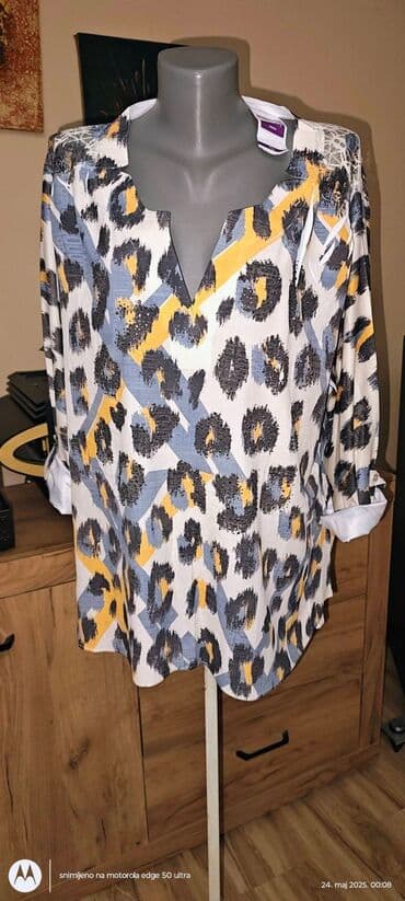 crvene tunike: 5XL (EU 50), Polyester, Animal, color - Multicolored — 1