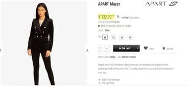 APART blejzer kao NOV!!! APART blejzer plišani. kao NOV — 10