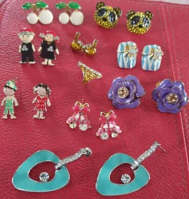 srebrne mindjuse uz uvo: Screwback earrings — 3