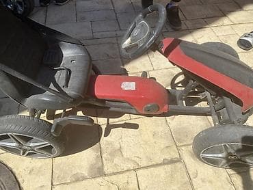 igračke autići: Dečiji go-kart na pedale - Model sa 4 točka, upravljanje volanom i — 1