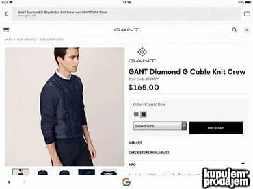 prsluk 2xl 3xl: Original GANT dzemper XXL 100% cotton Ramena 55cm rukav 67cm — 3