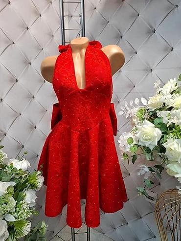 Haljine: Prelepa elegantna haljina sa mašnom na leđima🌹 Idealna za svečane — 1