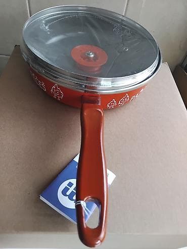 metalna vrata uradi sam: Metalac emajlirani tiganj sa staklenim poklopcem, 22cm. Za sve vrste — 9