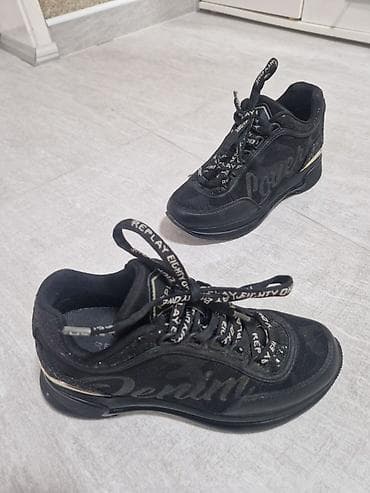 Trainers: Crne ženske patike REPLAY - Veličina: 37 (označeno na fotografiji) - — 2