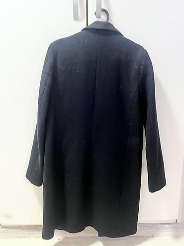 zara vranje: ZARA Woman kaput, crne boje, klasičnog kroja. - Dužina ispod kolena — 3