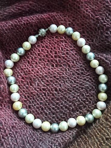 dm srebrni nakit: Biserna ogrlica, Materijal: Biser — 4