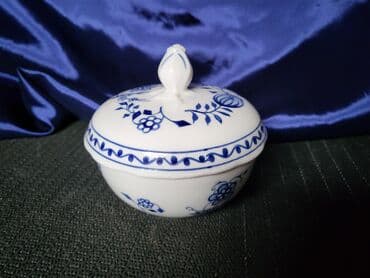 Sobne biljke: Secernica 1968 do 1987g.Kahla porcelan cvibl mustra Nemacka. Posuda — 4