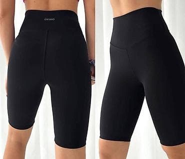 kupi lil solid rs: Ženske sportske biciklističke helanke OYSHO – visok struk - Model — 1