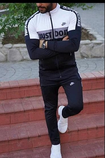 Sweatpants: Set, 2XL, 3XL, L, Nike, color - Multicolored, Lycra — 3