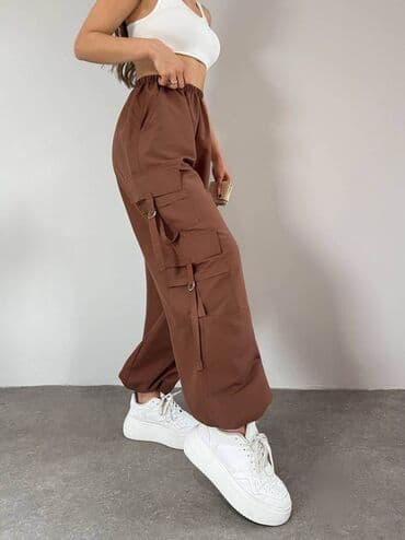 zenske kargo pantalone: S (EU 36), M, L, Kargo — 4