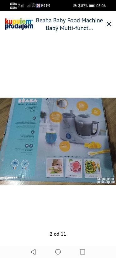 sokovnik i blender 2 u 1: BEABA Babycook Original – aparat za pripremu hrane za bebe - — 2