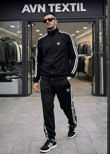 Trousers: Men's Sweatsuit Adidas, color - Black — 1