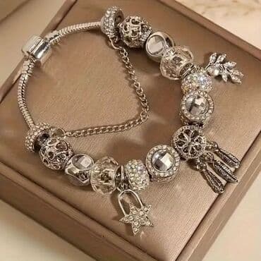 zlatne minđuše cena: Charm bracelet, Material: Stainless steel — 5