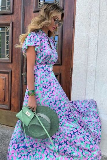 turske haljine prodaja: Novi model haljine u ponudi! Uvoz Turska Vel: S, M, L, XL Cena: 4200 — 1