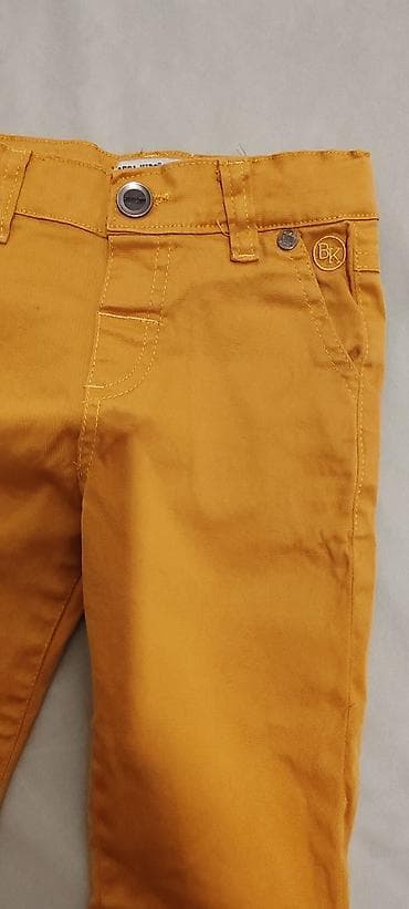 lidl lanene pantalone: Dečije pantalone – Beba Kids, baby boy kolekcija - Boja: senf/oker — 2