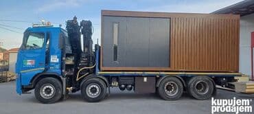 Reklamiranje, štampanje: Kamion sa kranom   Duzina krana 25m   Tovarni prostor 6.30 m x 2.5m    — 6