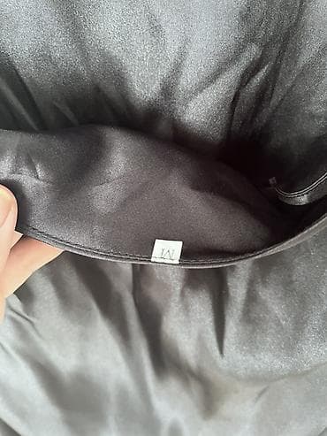 bele svecane haljine: Crna slip/večernja haljina od satenskog materijala - Boja: crna, sa — 4