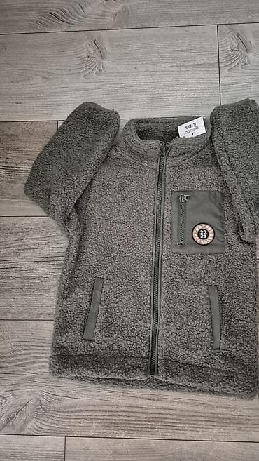 Other Children's Items: Dečja teddy/fleks jakna bez kapuljače, maslinasto zelena - Brend — 1