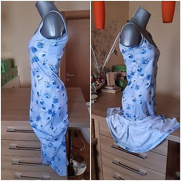 xiaomi rs: Duga letnja haljina na bretele - Veličina: odgovara S–M - Dužina: 128 — 2