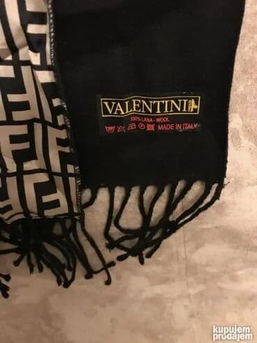 Original VALENTINI sal 100% wolle sa jedne strane 100% silk sa druge