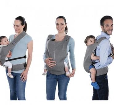 odeca za bebe do 3 meseca: Nosiljka za bebe – siva - Ergonomski dizajn sa M-položajem kukova i — 6