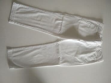 zara pantalone visoki struk: 110-116, color - White — 3
