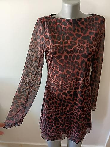 leopard suknja: Ženska haljina sa animal printom (leopard motiv) - Kroj: A-linija — 5