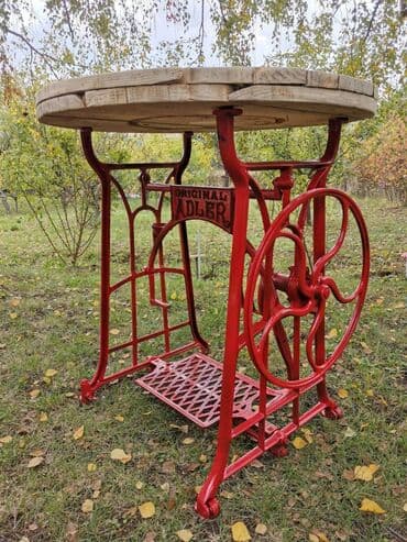 Stolovi: Retro bordo sto preuzimanje lično cena fiksna visina stola 78 cm — 4