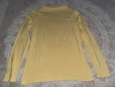 crop top c a: Tom Tailor, XL (EU 42), L (EU 40), Pamuk, Jednobojni, bоја - Žuta — 1