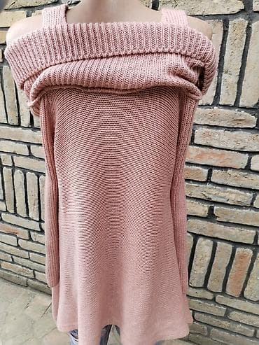 camp david majice: Džemper, veličina L. - Model: asimetrični pleteni džemper/top bez — 4