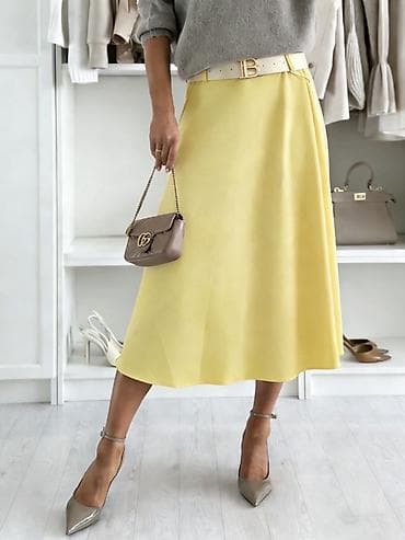 njujorker suknje: 💫Satenasta midi suknja A‑kroja
✅2200 din — 2