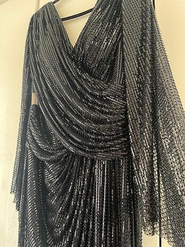 radne uniforme: Elegantna večernja haljina sa šljokicama - Boja: tamno siva/antracit — 3