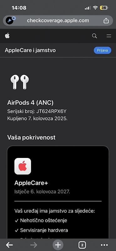 stalci za zvucnike: 1)Nove neotpakovane AirPods 4 slušalice 2)Originalno pakovanje 3)100% — 2