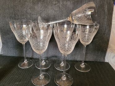 swarovski case za vino cena: Case Rosenthal kristal za vino,rucni rad 70te.godine Nemacka. Case — 8