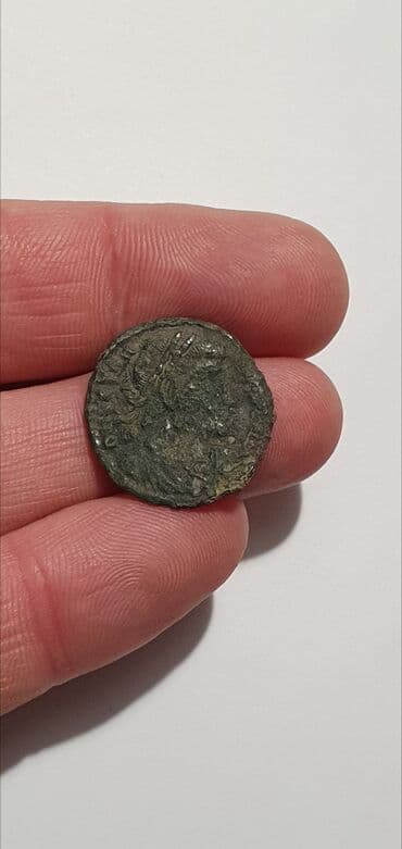 otkup kovanica od 2 eura: Očuvanost: VF ★ Vetranio with Labarums 350 AD RARE - Solidno stanje — 2