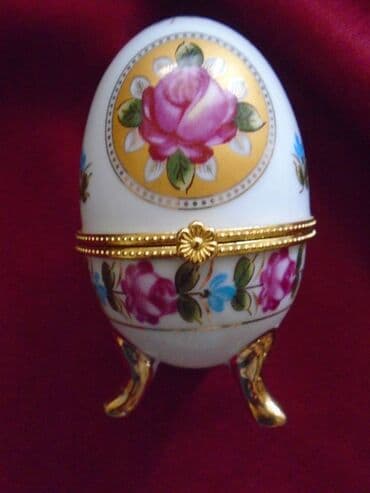 torba za ribolov lidl: Vintage SHANG KUN fine porcelain, jaje za čuvanje jajeta čuvarkuće ili — 1