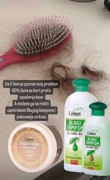 sapun za brijanje: Limes blagi šampon za svaki dan, u kombinaciji sa pakovanjem za kosu — 1