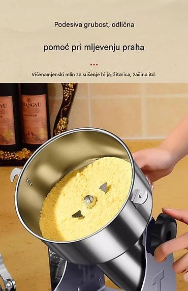 bauer home appliances: Industrijski mlin za prah – 1000 g kapacitet - Visokoefikasna mašina — 2