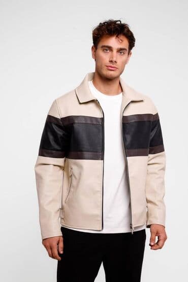 zimske bomber jakne: Kožna jakna Imitacija kože, 2XL, L, M, Zara, bоја - Bordo — 1