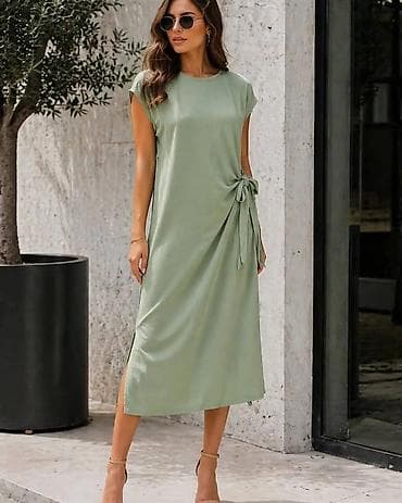 obuca za vodu pepco: Ženska midi haljina sa bočnim čvorom - Kroj: ravna silueta do — 4