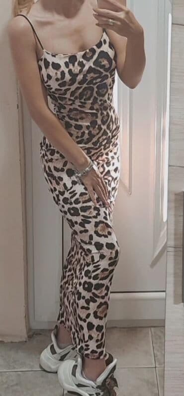 Haljine: Perfect shape leo dress – duga, pripijena haljina sa leopard printom i — 2