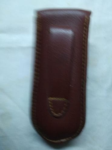 drzac za barjak: Futrola za kais 13x5 cm., vetacka koza,polovno — 3