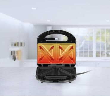 Kitchen Appliances: Crni aparat za sendviče, kompaktan i jednostavan za skladištenje — 4
