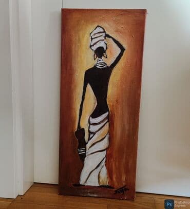 devojke slike: Painting, 70 x 30 cm, New — 2