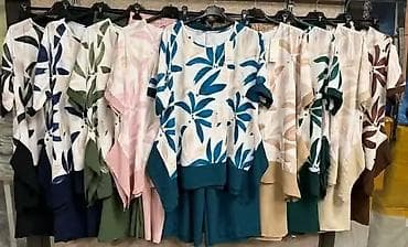 Overalls: Ženski komplet – tunika i pantalone, plus size - Dvodijelni set — 2